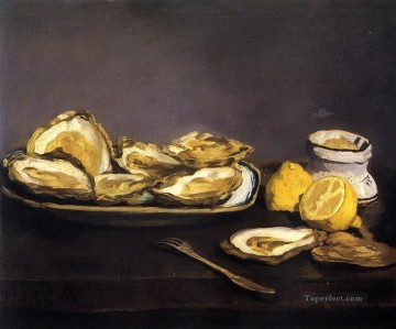 Impressionist Still Life Painting - Oysters Eduard Manet Impressionism still life